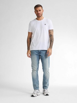 Petrol Industries Men T-Shirt SS Bright White | Freewear Men T-Shirt SS - www.freewear.nl - Freewear