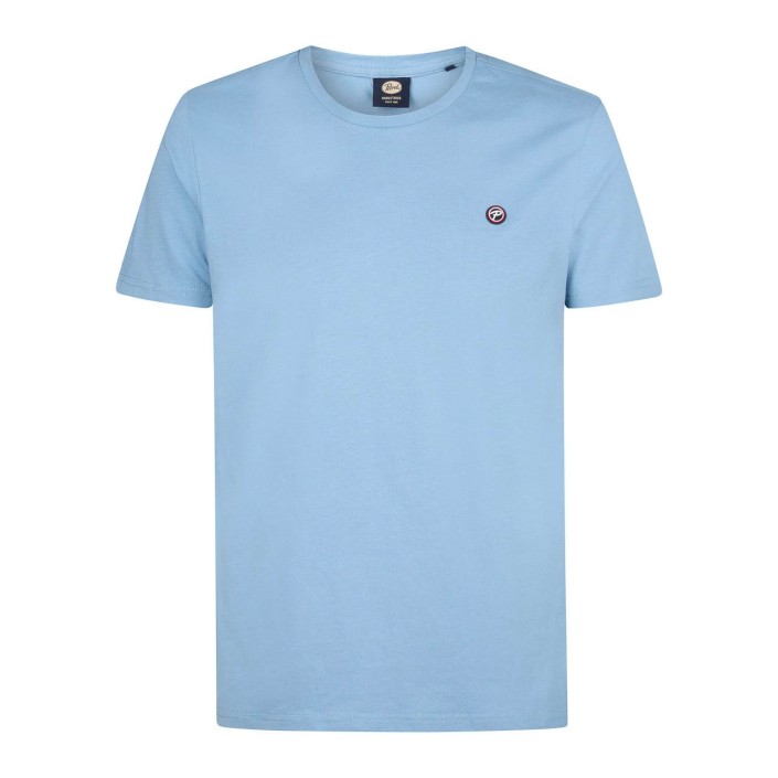 Petrol Industries Men T-Shirt SS Pale Blue | Freewear Men T-Shirt SS - www.freewear.nl - Freewear