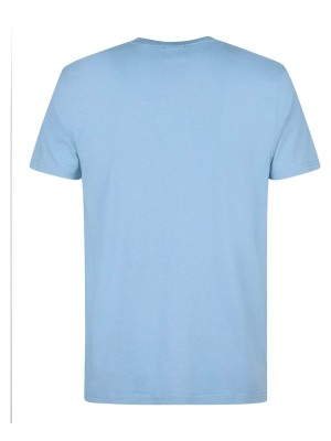 Petrol Industries Men T-Shirt SS Pale Blue | Freewear Men T-Shirt SS - www.freewear.nl - Freewear