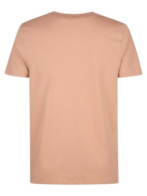Petrol Industries Men T-Shirt SS Sandal Wood | Freewear Men T-Shirt SS - www.freewear.nl - Freewear