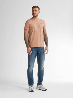 Petrol Industries Men T-Shirt SS Sandal Wood | Freewear Men T-Shirt SS - www.freewear.nl - Freewear