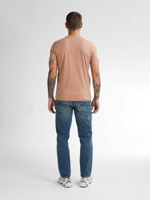 Petrol Industries Men T-Shirt SS Sandal Wood | Freewear Men T-Shirt SS - www.freewear.nl - Freewear