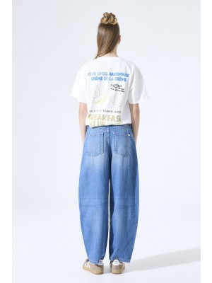 Garcia M262402_girls T-shirt ss 53-off white | Freewear M262402_girls T-shirt ss - www.freewear.nl - Freewear