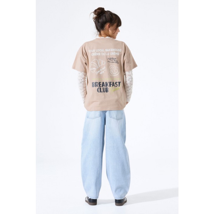 Garcia M262402_girls T-shirt ss 6703-light taupe | Freewear M262402_girls T-shirt ss - www.freewear.nl - Freewear