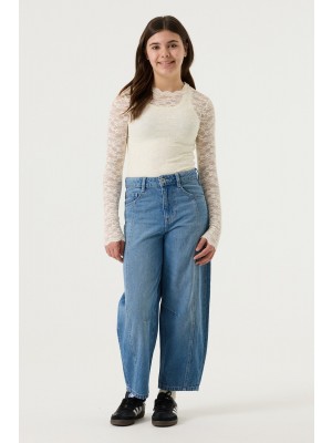 Garcia M262405_girls T-shirt ls 1448-ecru | Freewear M262405_girls T-shirt ls - www.freewear.nl - Freewear