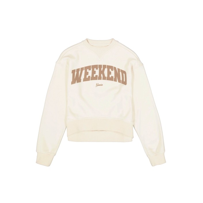 Garcia M262463_girls sweat 1448-ecru | Freewear M262463_girls sweat - www.freewear.nl - Freewear