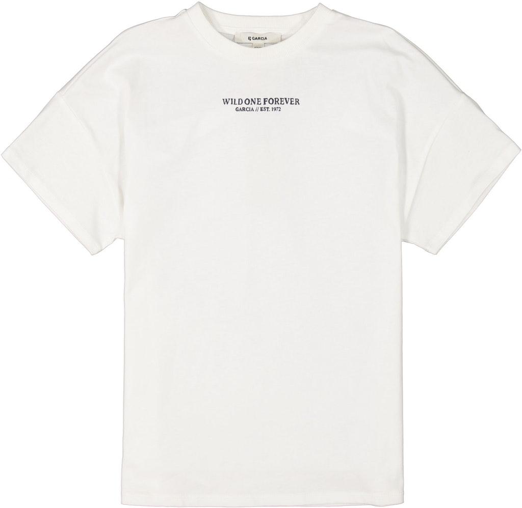 GARCIA Meisjes T-shirt Wit - Maat 164/170