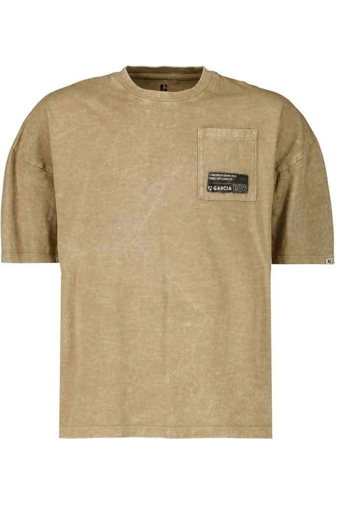 GARCIA Jongens T-shirt Bruin - Maat 164/170