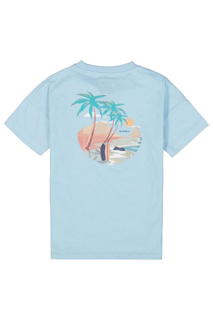Lichtblauw T-shirt