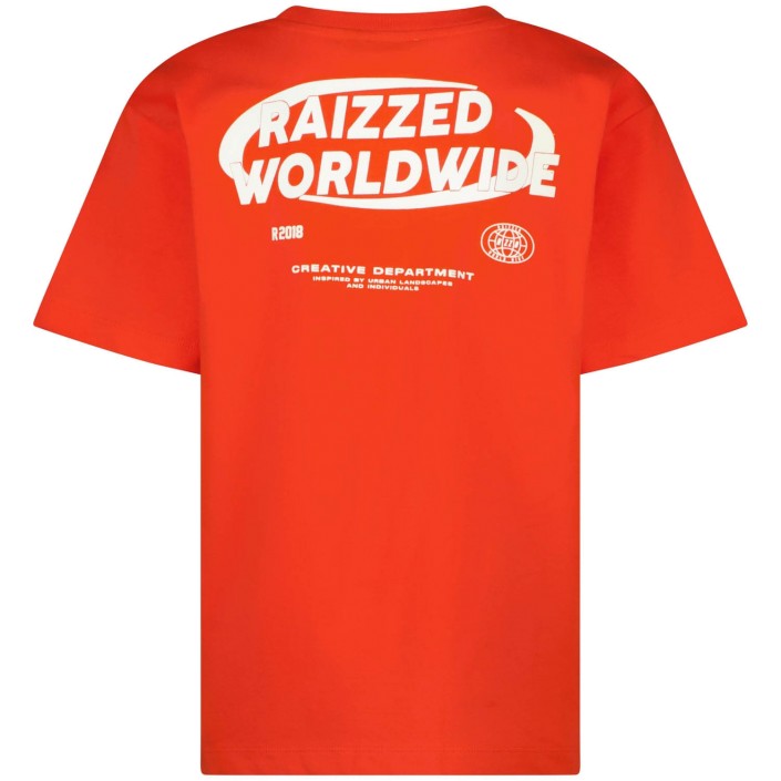 Raizzed Howell T-shirt Red orange | Freewear Howell T-shirt - www.freewear.nl - Freewear