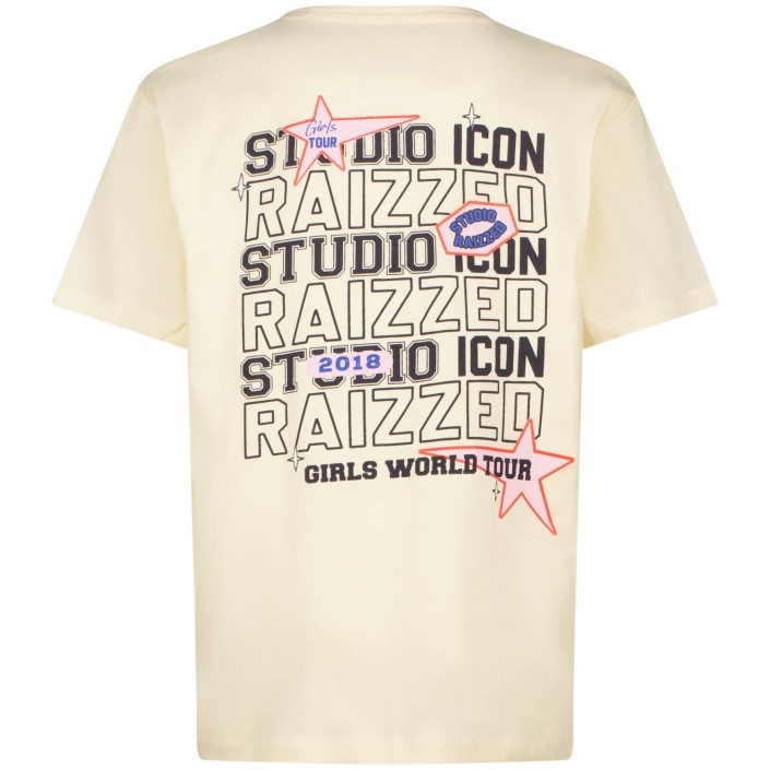 Raizzed Safia T-shirt Butter cream | Freewear Safia T-shirt - www.freewear.nl - Freewear