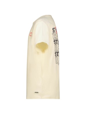 Raizzed Safia T-shirt Butter cream | Freewear Safia T-shirt - www.freewear.nl - Freewear