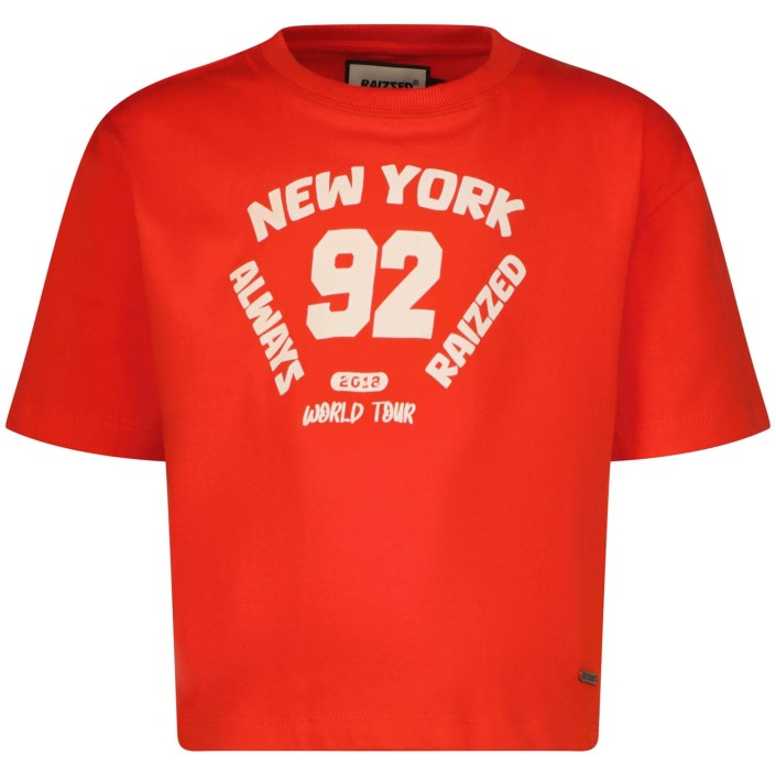Raizzed Faya T-shirt Flame Red | Freewear Faya T-shirt - www.freewear.nl - Freewear