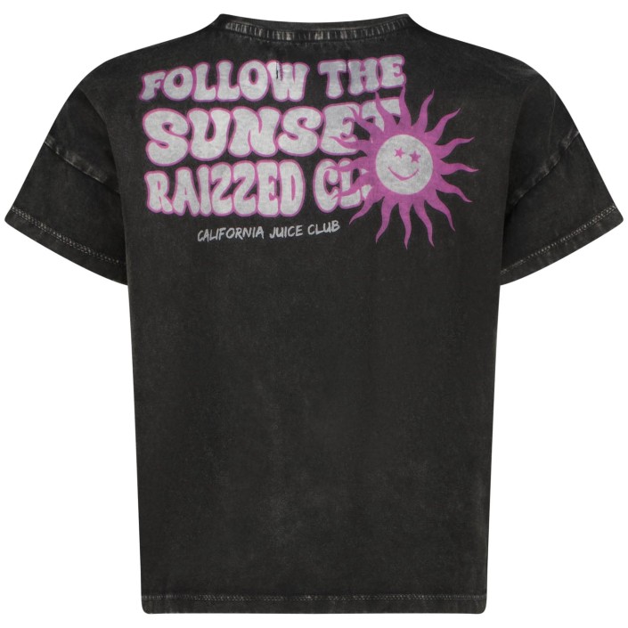 Raizzed Kiara T-shirt Washed black | Freewear Kiara T-shirt - www.freewear.nl - Freewear