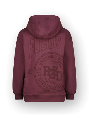 Raizzed Nai  Sweater Plum red | Freewear Nai  Sweater - www.freewear.nl - Freewear