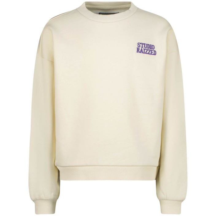 Raizzed Cela Sweater Macroon white | Freewear Cela Sweater - www.freewear.nl - Freewear