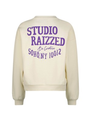Raizzed Cela Sweater Macroon white | Freewear Cela Sweater - www.freewear.nl - Freewear