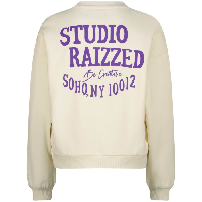 Raizzed Cela Sweater Macroon white | Freewear Cela Sweater - www.freewear.nl - Freewear