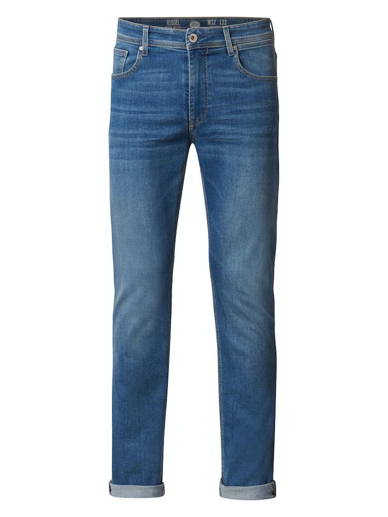 Petrol Industries - Heren Russel regular tapered fit jeans jeans - Blauw - Maat 34