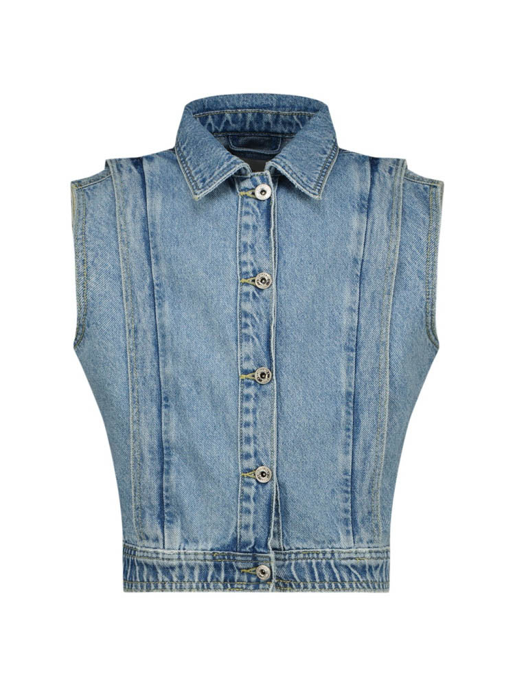 Vingino Denim Jacket Taira Meisjes Jas - Light Vintage - Maat 152