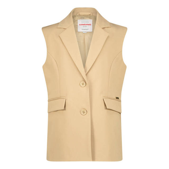 Vingino Blazer Tamare Meisjes Gilet - Sand stone - Maat 152