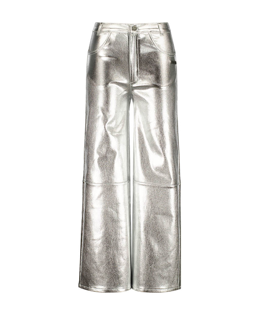 Vingino Pants Sarley Meisjes Broek - Silver Metallic - Maat 164