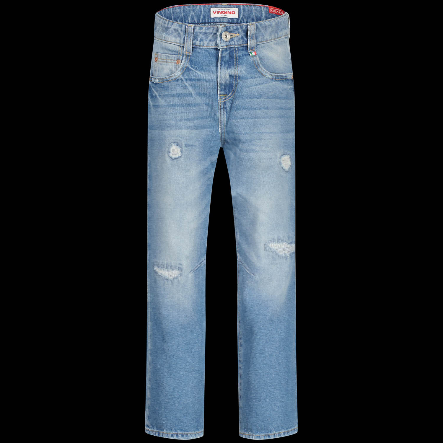 Vingino Gino Jeans Jongens - Broek - Blauw - Maat 164