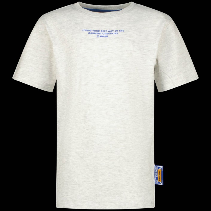 Vingino Hady  T-shirt Fearless grey melee | Freewear Hady  T-shirt - www.freewear.nl - Freewear