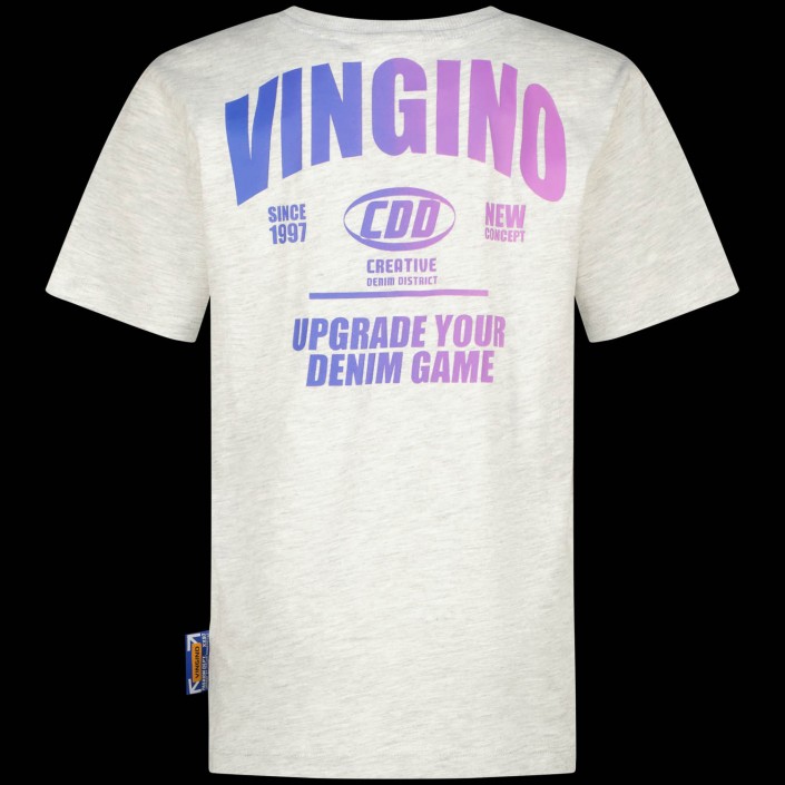 Vingino Hady  T-shirt Fearless grey melee | Freewear Hady  T-shirt - www.freewear.nl - Freewear