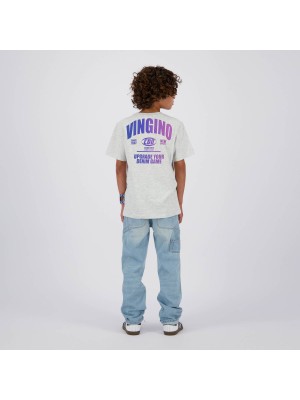 Vingino Hady  T-shirt Fearless grey melee | Freewear Hady  T-shirt - www.freewear.nl - Freewear