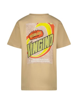 Vingino Hocean T-shirt Cream Sand | Freewear Hocean T-shirt - www.freewear.nl - Freewear