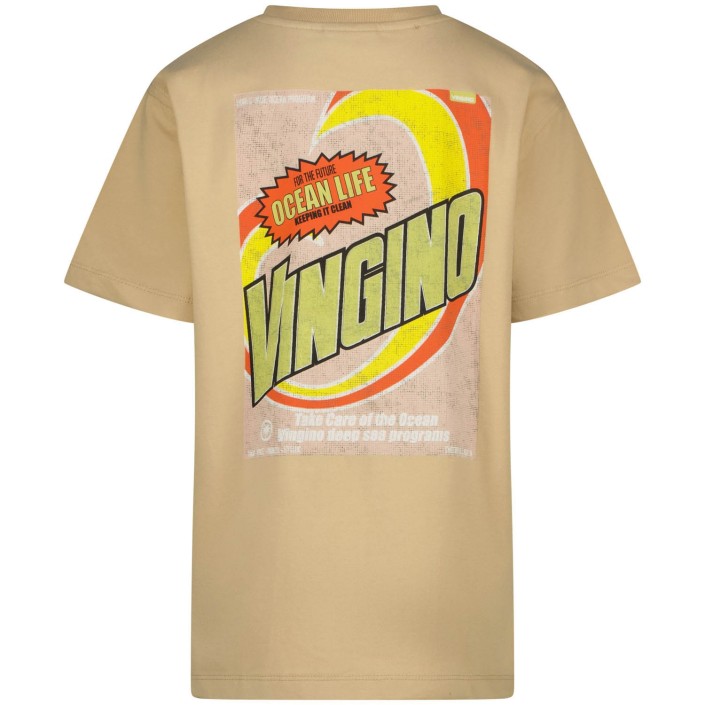 Vingino Hocean T-shirt Cream Sand | Freewear Hocean T-shirt - www.freewear.nl - Freewear