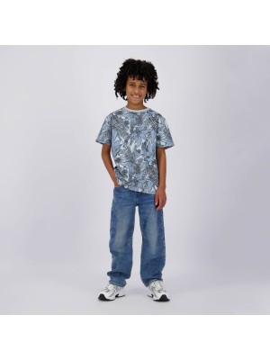 Vingino Hucan T-shirt Faded blue | Freewear Hucan T-shirt - www.freewear.nl - Freewear