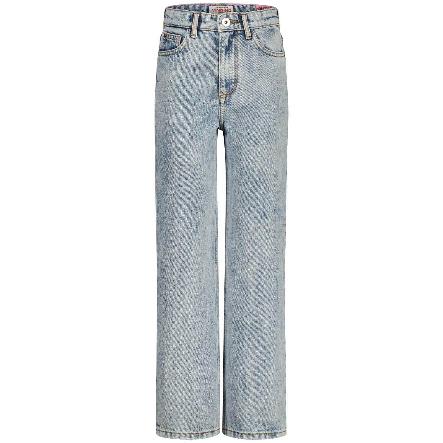 Vingino Cato Heart Meisjes Jeans - Light Bleach