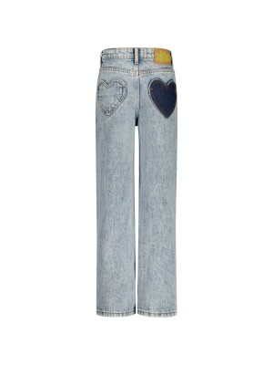 Vingino Cato Heart Jeans Light Bleach | Freewear Cato Heart Jeans - www.freewear.nl - Freewear