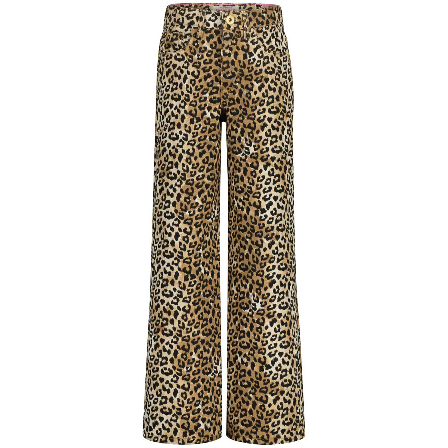 Vingino Cassie leopard Meisjes Jeans - Sand Animal