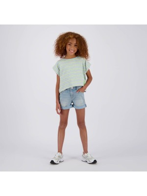 Vingino Huliette T-shirt Light Grey Melee | Freewear Huliette T-shirt - www.freewear.nl - Freewear