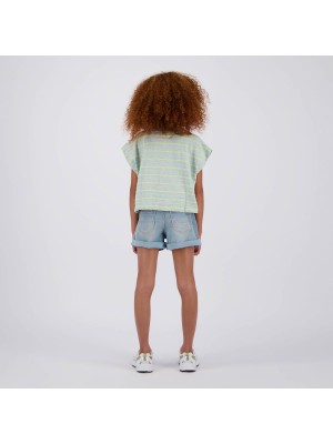 Vingino Huliette T-shirt Light Grey Melee | Freewear Huliette T-shirt - www.freewear.nl - Freewear