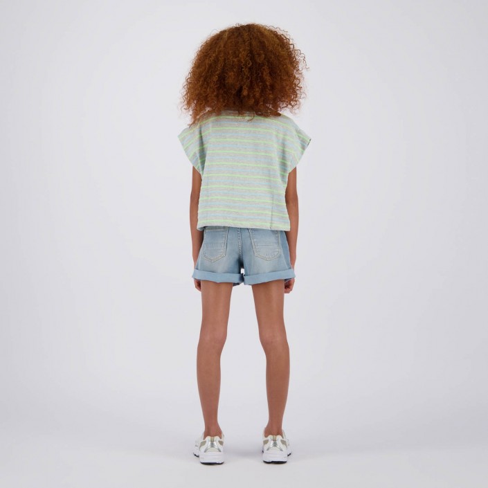 Vingino Huliette T-shirt Light Grey Melee | Freewear Huliette T-shirt - www.freewear.nl - Freewear