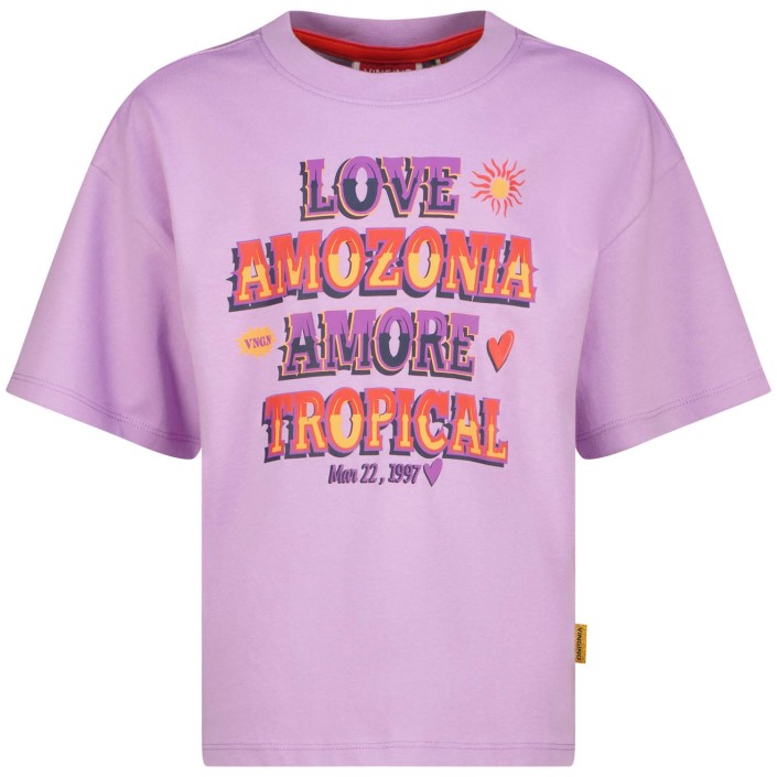 Vingino Hanika T-shirt Lilac blush | Freewear Hanika T-shirt - www.freewear.nl - Freewear