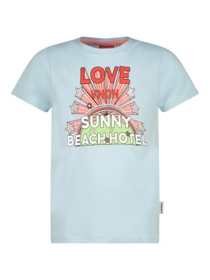 Vingino Hariette T-shirt Powder Blue | Freewear Hariette T-shirt - www.freewear.nl - Freewear