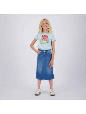 Vingino Hariette T-shirt Powder Blue | Freewear Hariette T-shirt - www.freewear.nl - Freewear