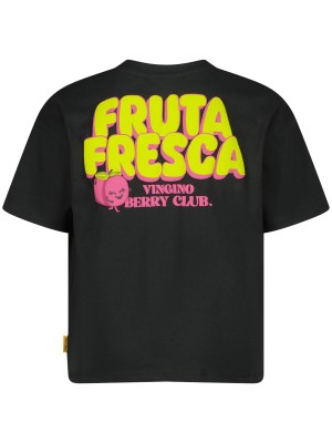 Vingino Hanrieke T-shirt Deep Black | Freewear Hanrieke T-shirt - www.freewear.nl - Freewear