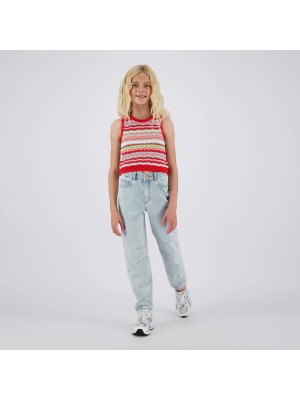 Vingino Ginae T-shirt Breeze red | Freewear Ginae T-shirt - www.freewear.nl - Freewear