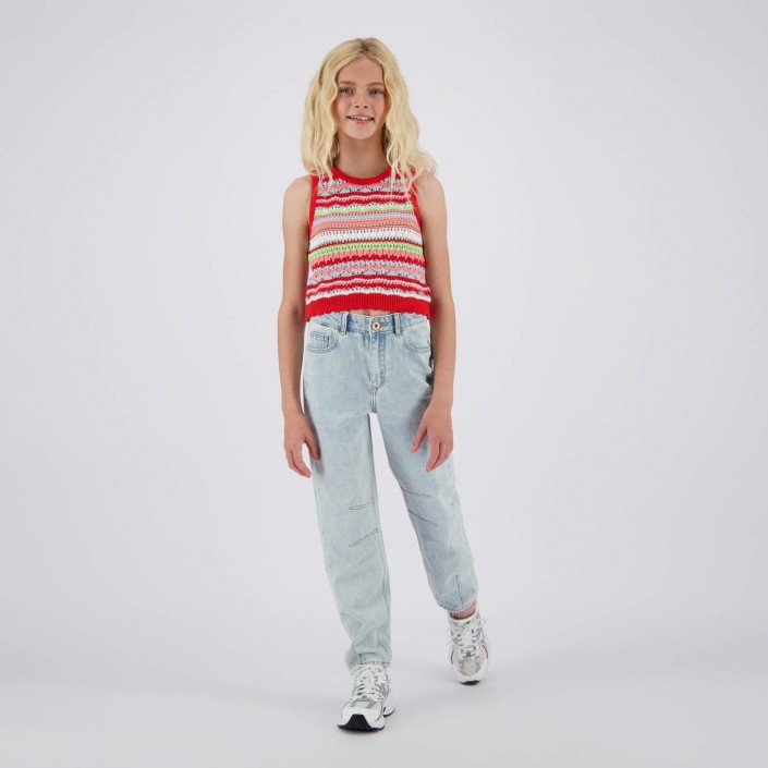 Vingino Ginae T-shirt Breeze red | Freewear Ginae T-shirt - www.freewear.nl - Freewear