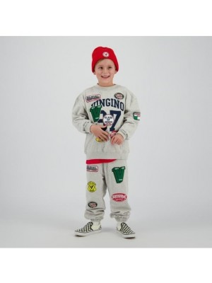 Vingino San Jogging broek Fearless grey melee | Freewear San Jogging broek - www.freewear.nl - Freewear