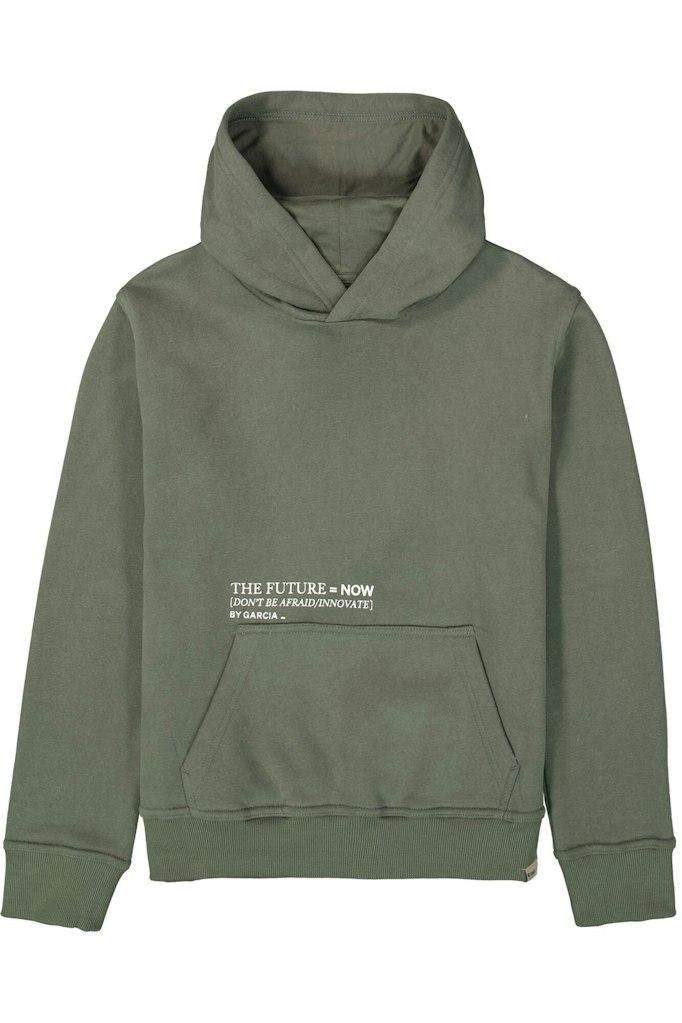 Legergroene hoodie