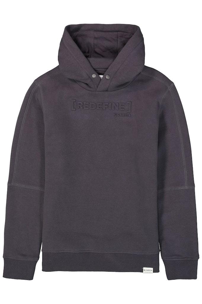 Donkergrijze hoodie