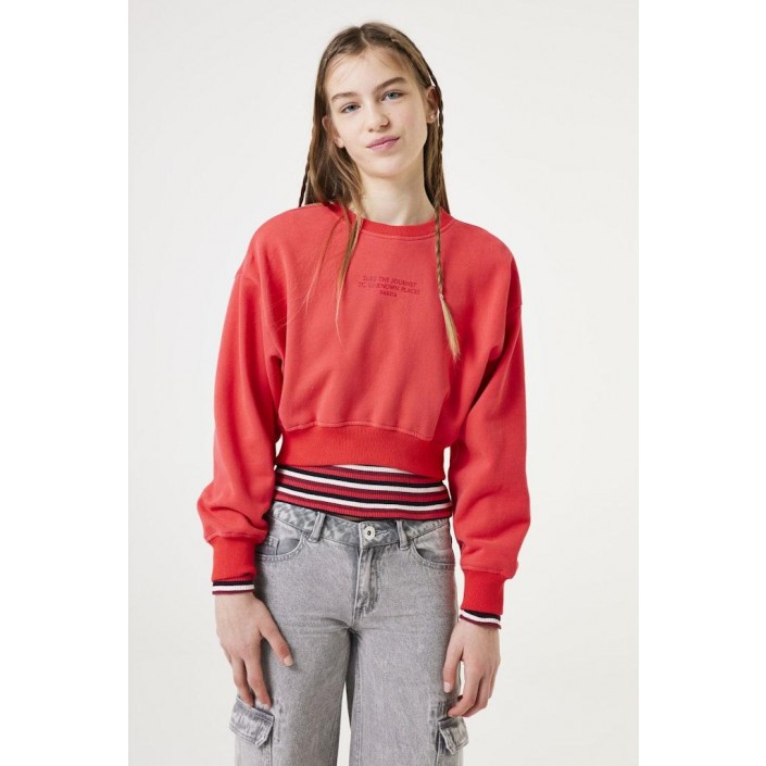 Garcia V42661_girls sweat 3645-red glaze | Freewear V42661_girls sweat - www.freewear.nl - Freewear