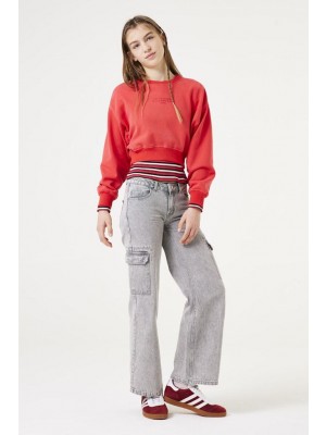 Garcia V42661_girls sweat 3645-red glaze | Freewear V42661_girls sweat - www.freewear.nl - Freewear